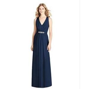 Jenny Packham Midnight Blue Embellished Formal Dress